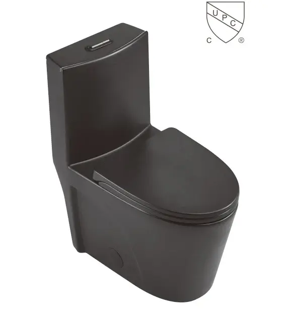 SINGLE PC MATT BLACK TOILET SEAT