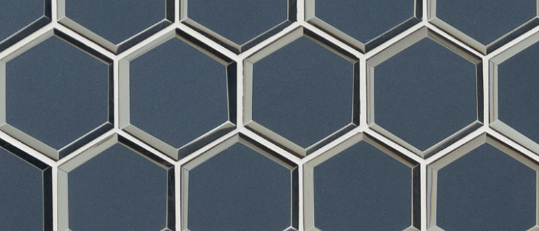 Vague Blue Hexagon 3