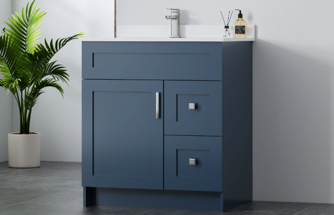24″ / 30″ / 36'' One Door & Two Drawers MDF Vanity