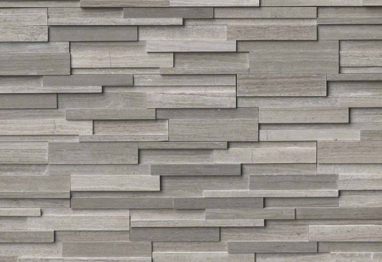 Grey Oak 3D Stacked Stone