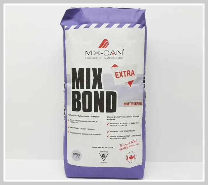 MIXBOND-PLUS (Grey) Premium Multipurpose Non-Sagging Tile Mortar 50lbs