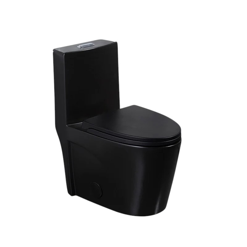SINGLE PC MATT BLACK TOILET SEAT
